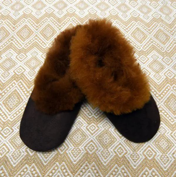 Fluffy Furry Fuzzy Alpaca Fur Slippers | Choice Alpaca Products